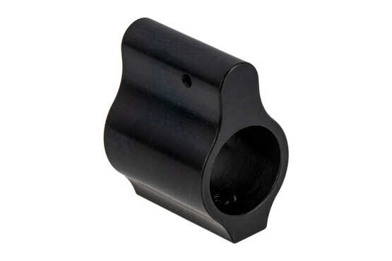 Aero Precision low profile .625" gas block for the AR-15 and AR-10 features a black nitride finish and no logos.